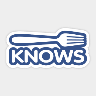 Fork Knows Sticker